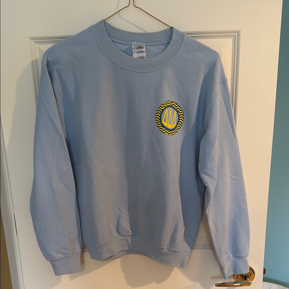 Delta Delta Delta Light Blue Crewneck